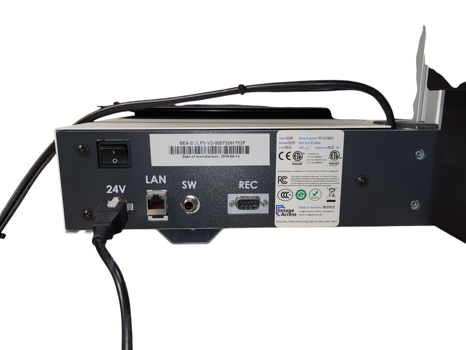 KIC Image Access Bookeye 4 V2 Basic Scanner Model BE4-SGS-V2/BE4 READ