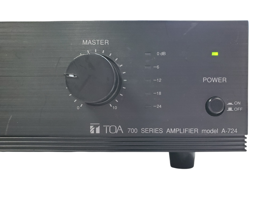 TOA A-724 700 Series 240W 9-Channel Commercial Mixer Amplifier 70V