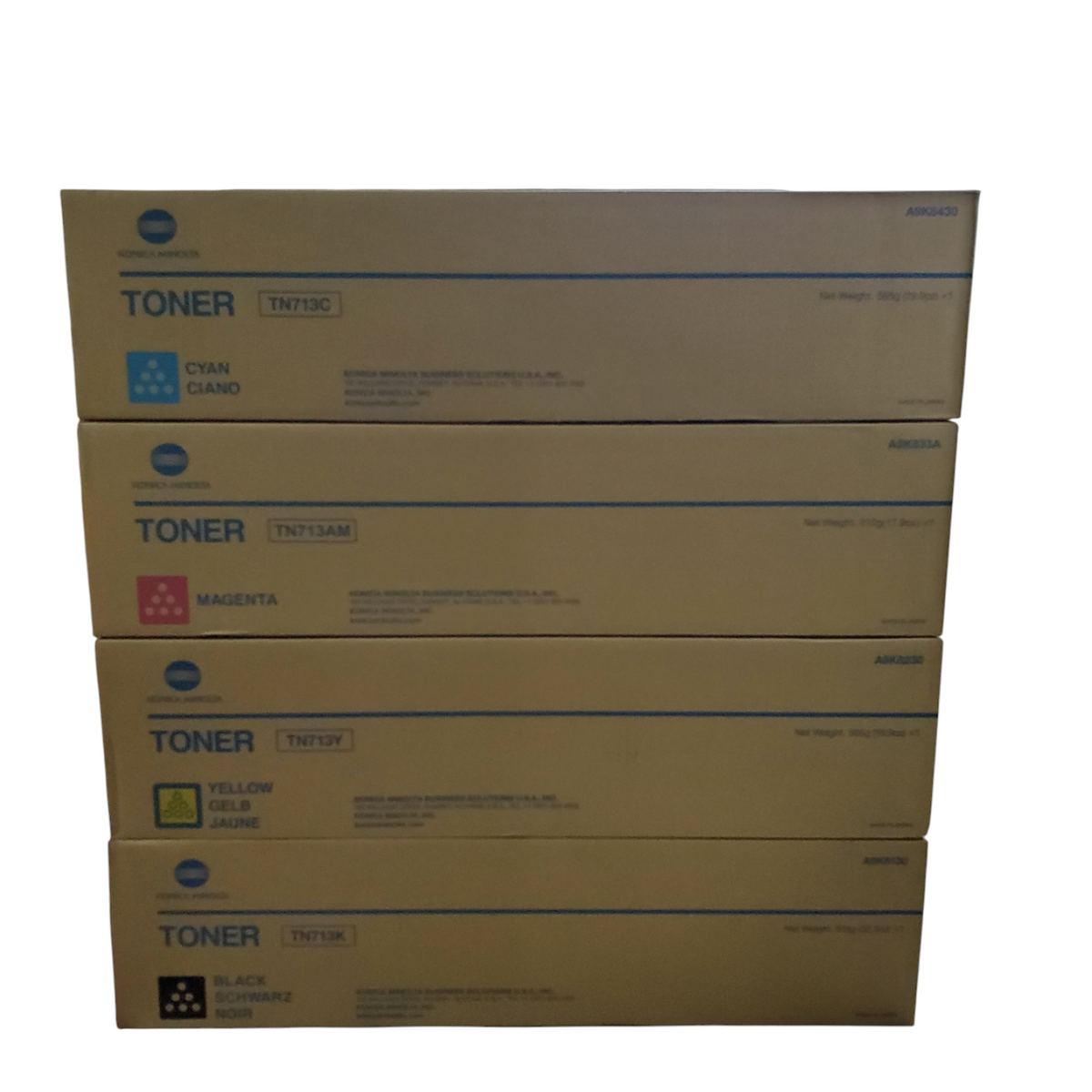 NEW - Konica Minolta TN713 CMYK Toner Set — retail.era