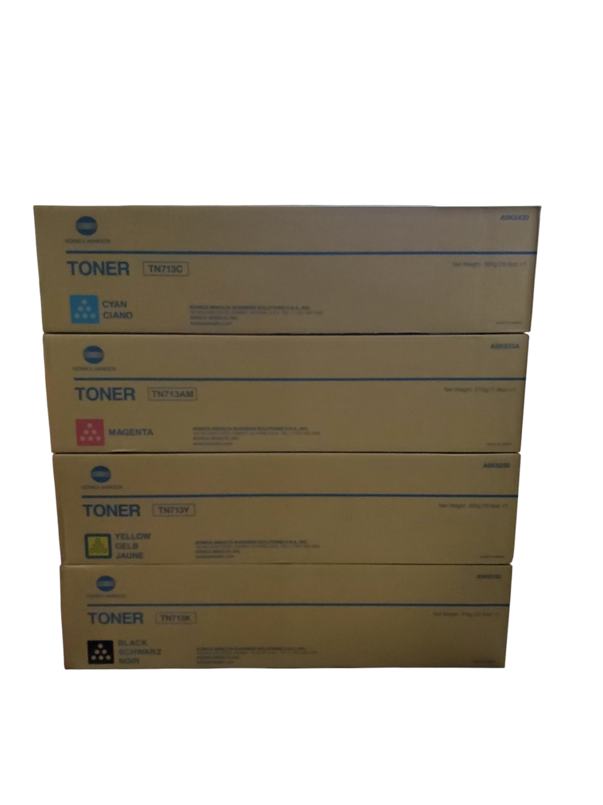 NEW - Konica Minolta TN713 CMYK Toner Set — retail.era