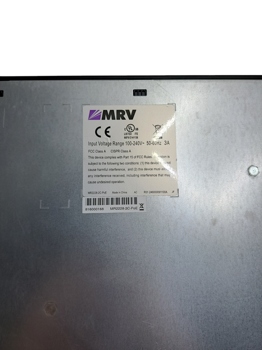 MRV MR2228-2C-PoE | 28-Port Managed PoE Ethernet Switch (24x 10/100 4x Gigabit)