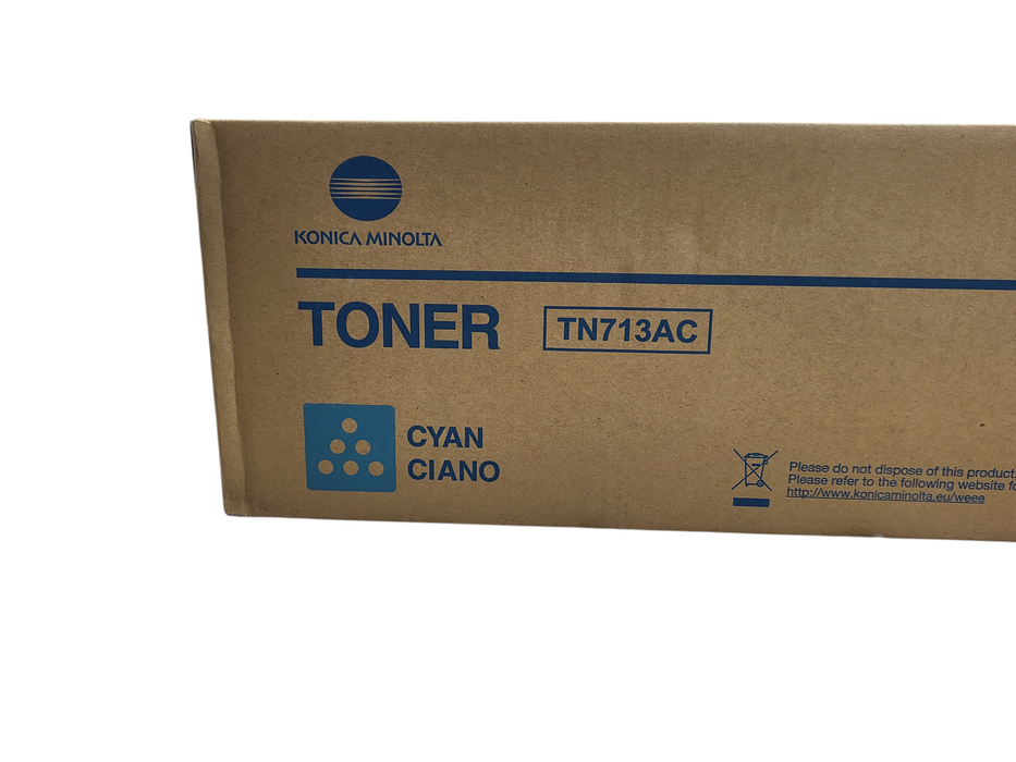 Konica Minolta TN713AC (A9K843A) Cyan Toner Cartridge NEW Sealed C759/C659