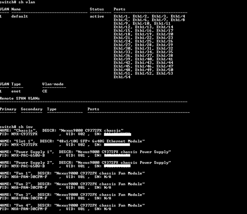 Cisco Nexus N9K-C9372PX Switch 48-Port 10G SFP + 6-Port 40G QSFP