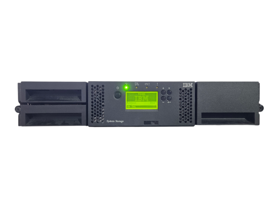 IBM 3573-L2U TS3100 Tape Library w/ IBM LTO 5 FH Fibre Channel Tape Drive