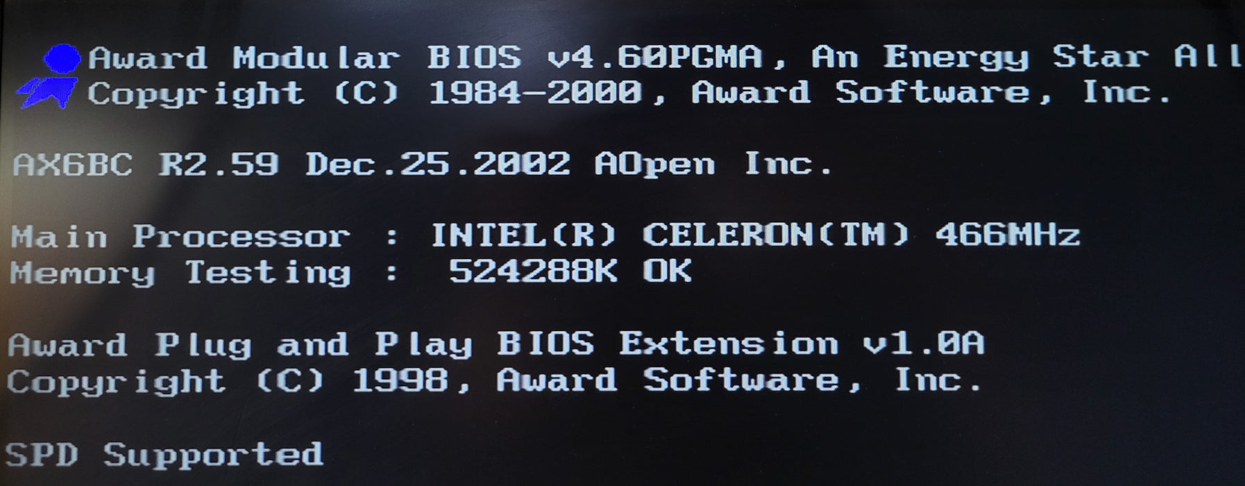 Vintage Desktop - Intel Celeron 466Mhz 512MB SDRAM  ATI All-In-Wonder 128