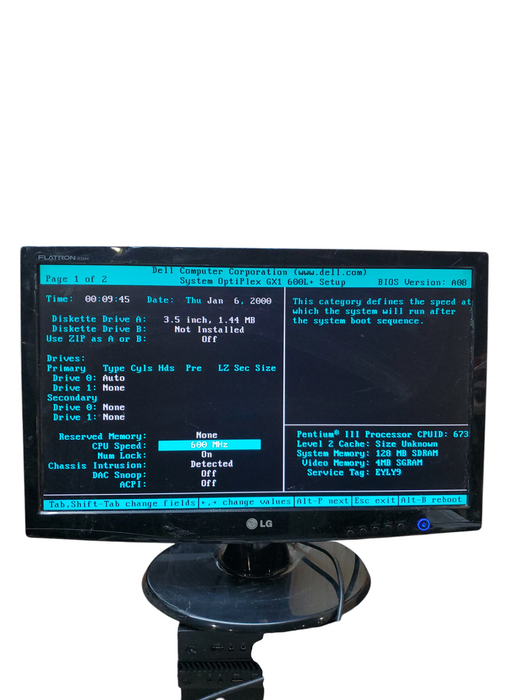 Vintage Dell Optiplex GX1 - Pentium III 600Mhz | 128MB SDRAM | NO HDD