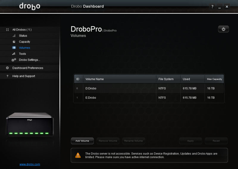 Drobo Pro DRPR1-A NAS with 8 x 4TB HDD\\'s | 8-Bay LFF Storage Array 32TB %