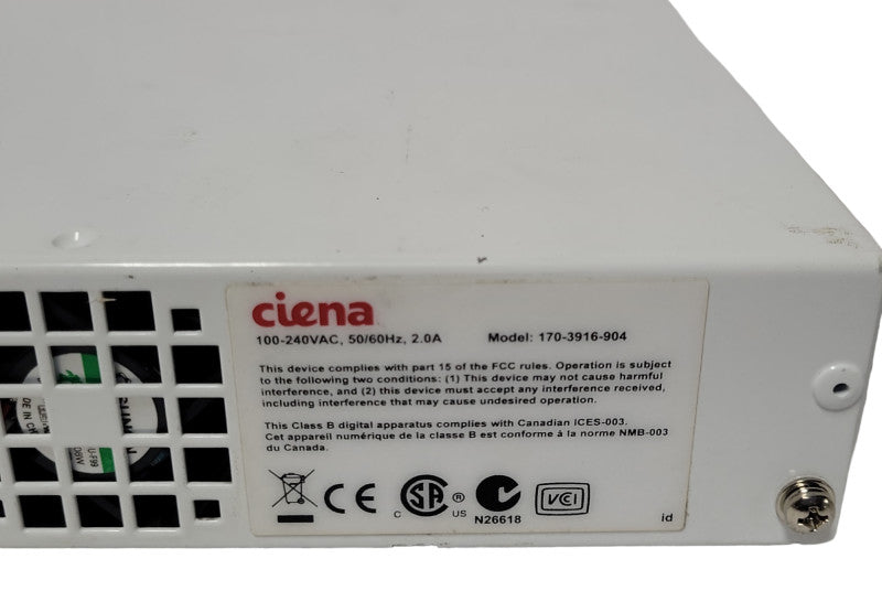 Ciena 3916 Series Service Delivery Switch 170-3916-904, Read _