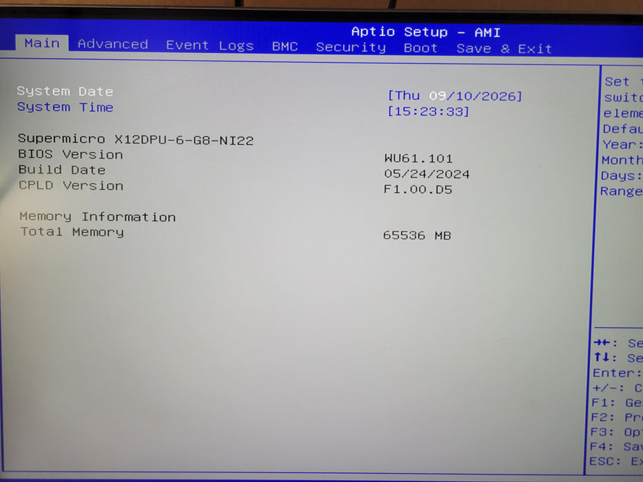 Nutanix Supermicro X12DPU-6-G8-NI22 - 2x Xeon Gold 6342 64GB DDR4 S3816L-L16IT