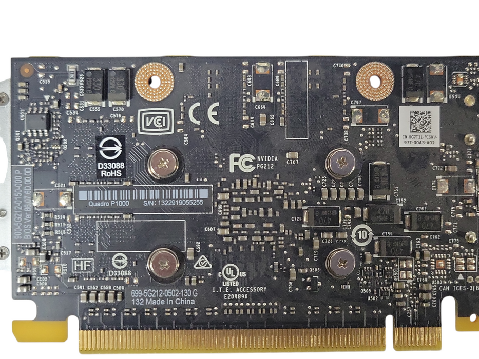 Nvidia Quadro P1000 4GB GDDR5 Graphics card 4x Mini DP, FH Bracket