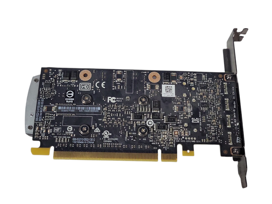 Nvidia Quadro P1000 4GB GDDR5 Graphics card 4x Mini DP, FH Bracket