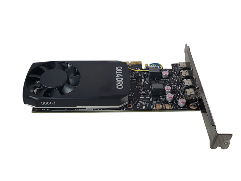 Nvidia Quadro P1000 4GB GDDR5 Graphics card 4x Mini DP, FH Bracket