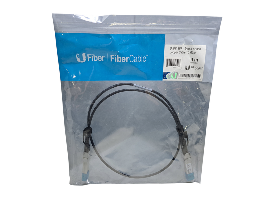 Ubiquiti UniFi Direct Attach Passive 10-Gbps Copper Cable, 1-metre | UDC-1