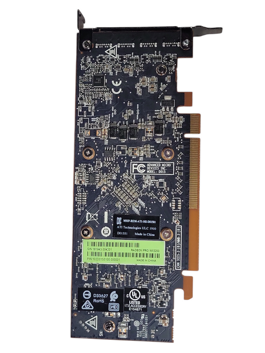 AMD Radeon PRO WX3200 4GB GDDR5 Graphics card, 4x Mini DP, LP bracket