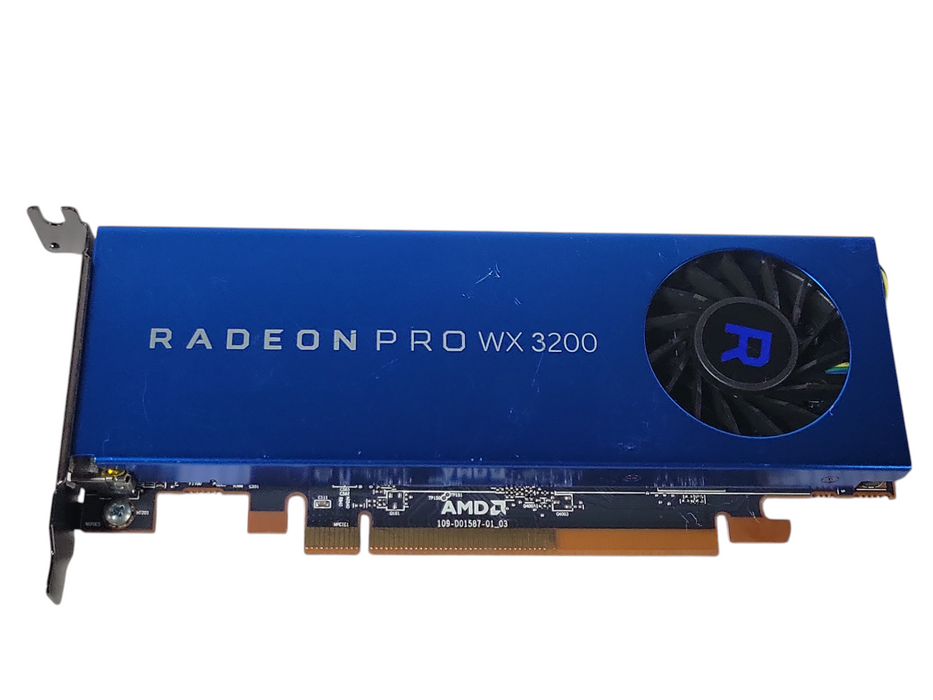 AMD Radeon PRO WX3200 4GB GDDR5 Graphics card, 4x Mini DP, LP bracket