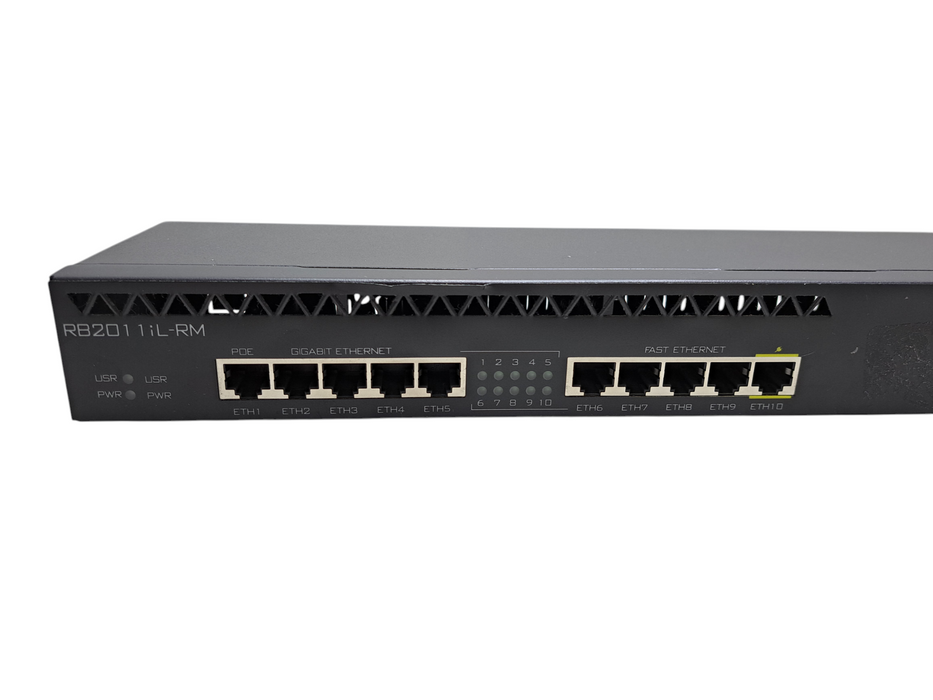 MikroTik RB2011iL-RM 10-Port Fast/Gigabit Ethernet Router