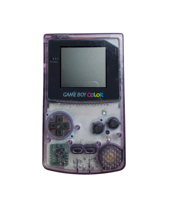 Nintendo Game Boy Color Atomic Purple Console - No Battery Cover