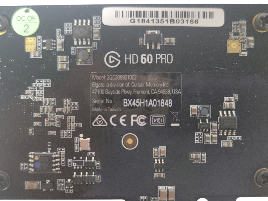 Elgato HD60 Pro Gaming Capture Card 2GC309901002