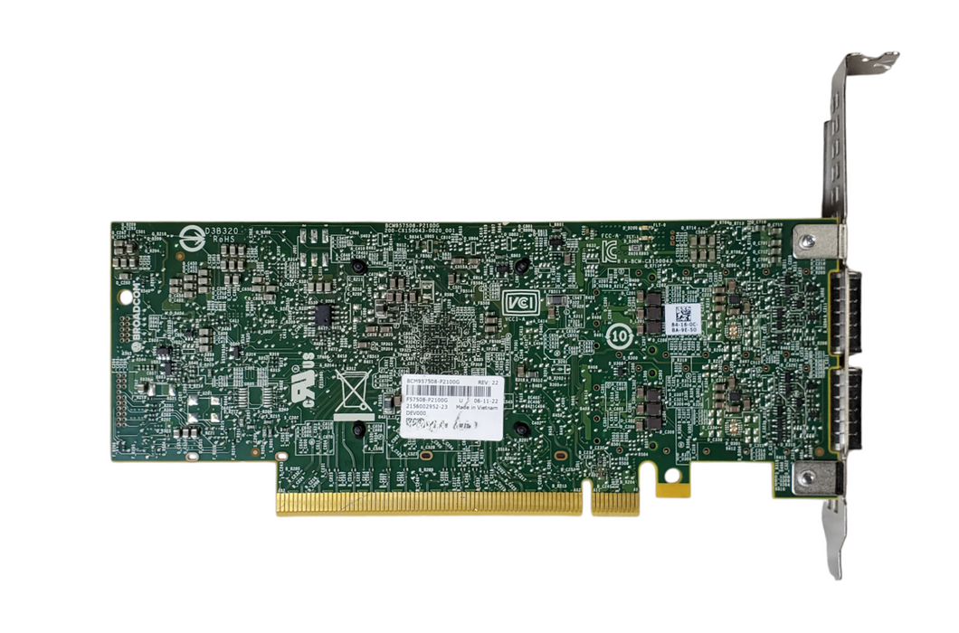 Broadcom BCM957508-P2100G 2x 100G QSFP56 PCIe Network Adapter