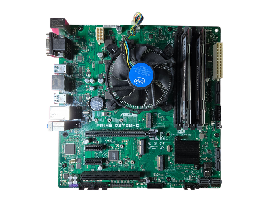 ASUS PRIME Q370M-C Motherboard w/ i7-8700 3.20GHz, 16GB DDR4 & I/O Shield