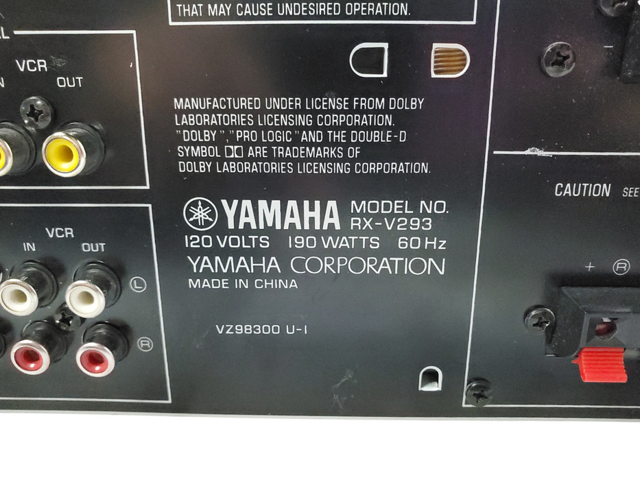 Yamaha Natural Sound AV Receiver - RX-V293