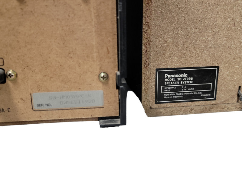 Panasonic SG-HM09A Record Phono And Radio with Panasonic SB-ZT09B Speakers