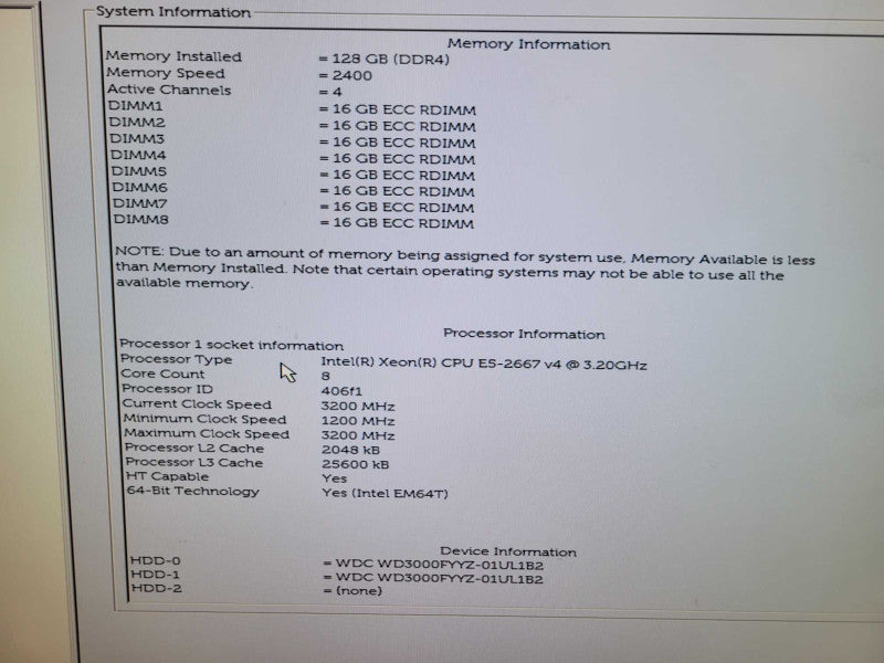 Dell Precision T5810 - Xeon E5-2667 v4 | 128GB RAM | 2x4TB HDD | 825W PSU Q%