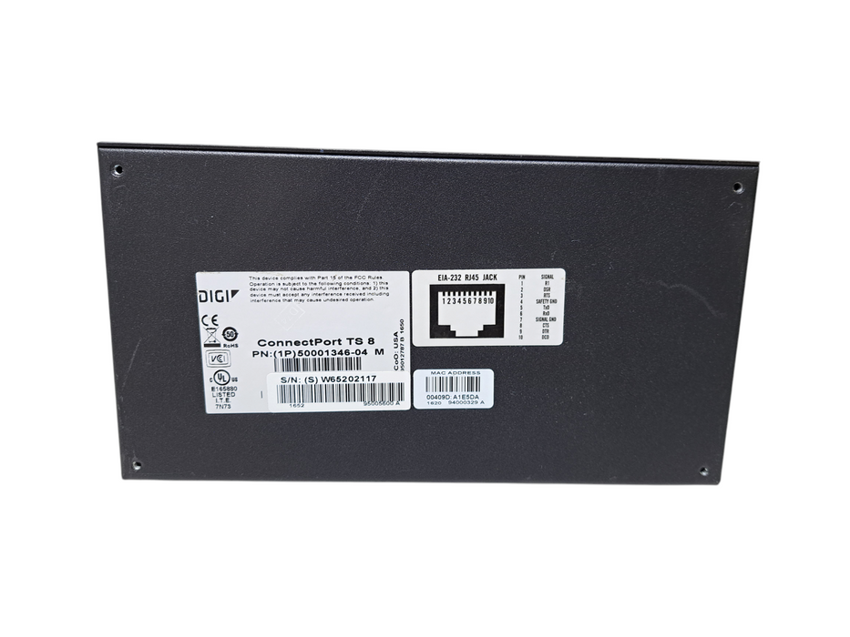 Digi ConnectPort TS 8 | 8-Port Terminal Server  | 50001346-04