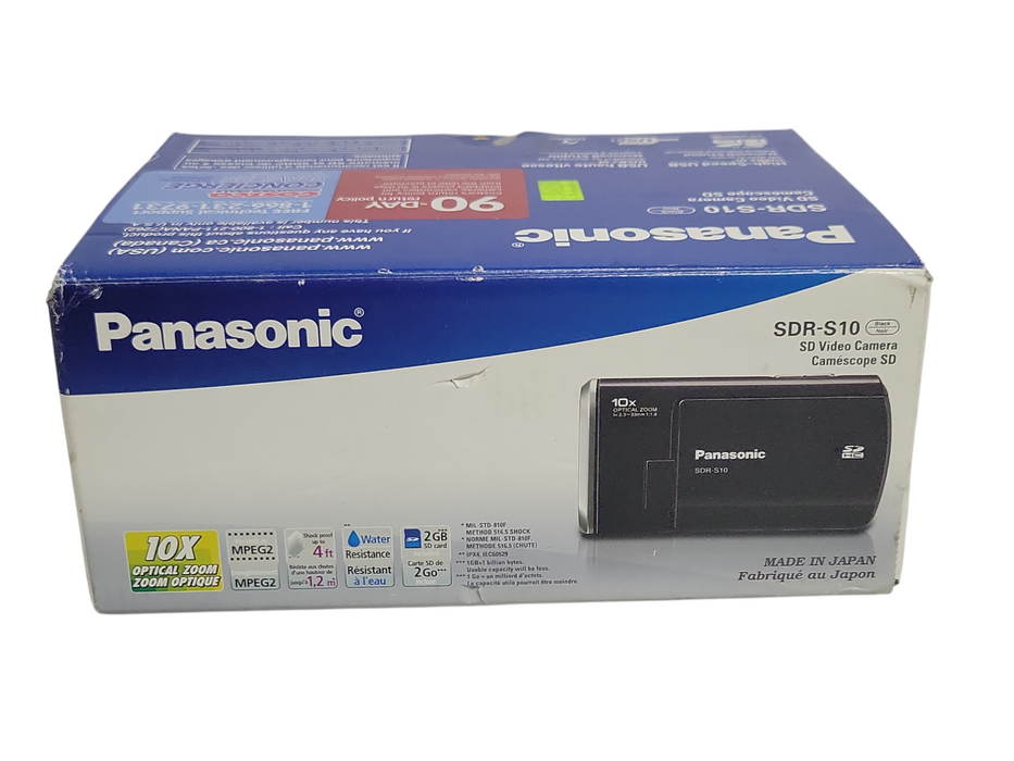 Panasonic SDR-S10 Handheld Digital Camcorder w/ battery and charger, no SD Card