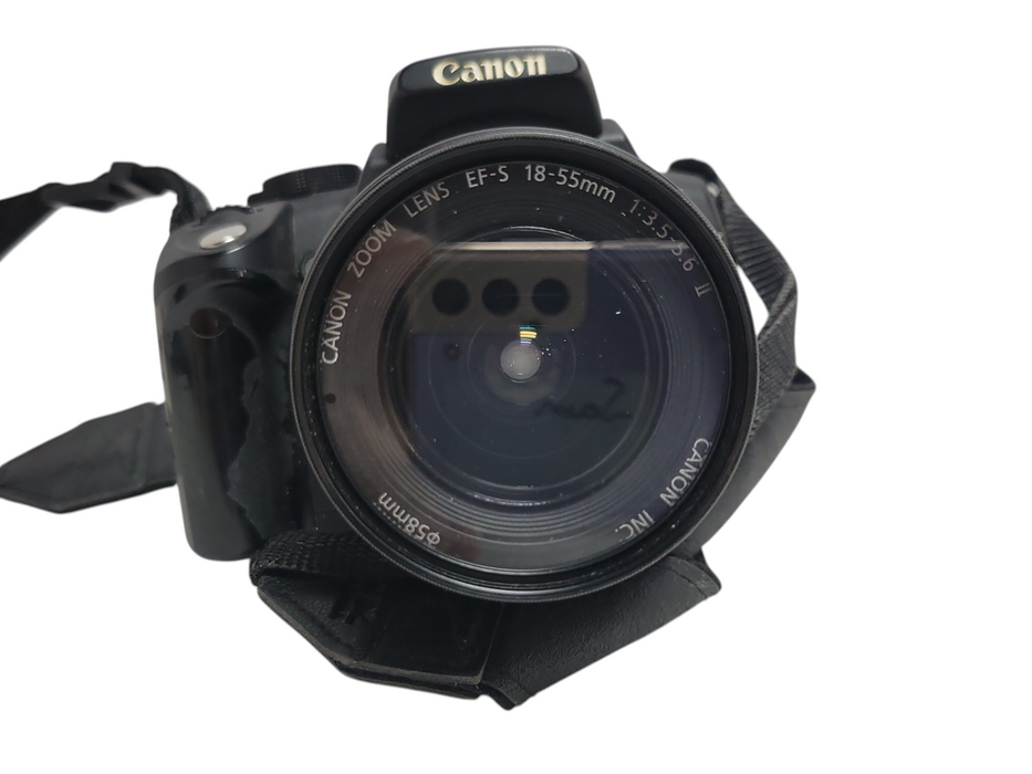CANON EOS Digital Rebel XT DS126071 Camera w/ Zoom Lens EF-S 18-55mm, Read