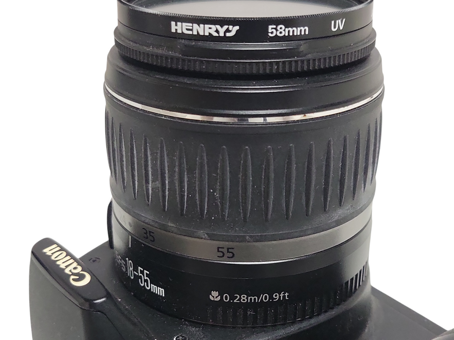 CANON EOS Digital Rebel XT DS126071 Camera w/ Zoom Lens EF-S 18-55mm, Read