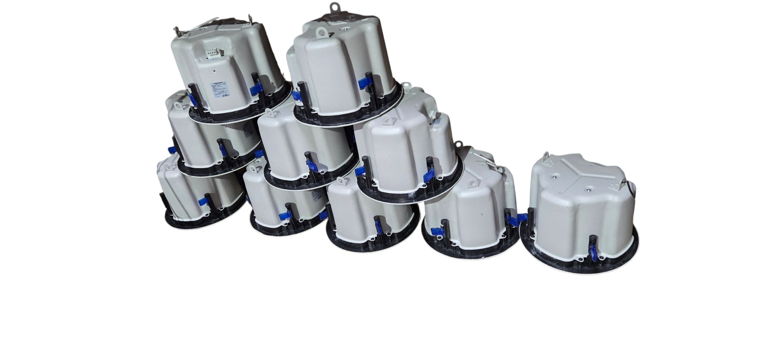 Set of 10x Crestron IC6T-W-T 6.5" In-Ceiling Speaker – White | READ