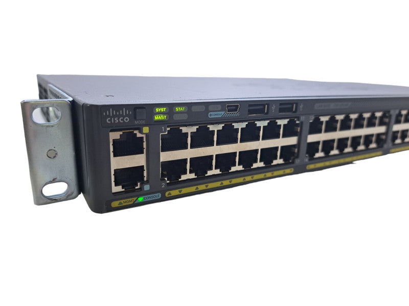 Cisco WS-C2960X-48TD-L | 48 Port Gigabit Switch | 2x 10G SFP+ UpLinks