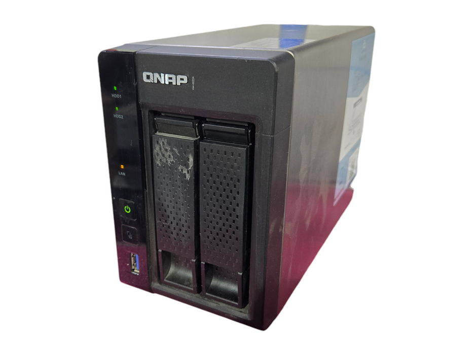 QNAP TS-253A 2-Bays NAS w/ 2x 3TB HDDs. No Power Adapter