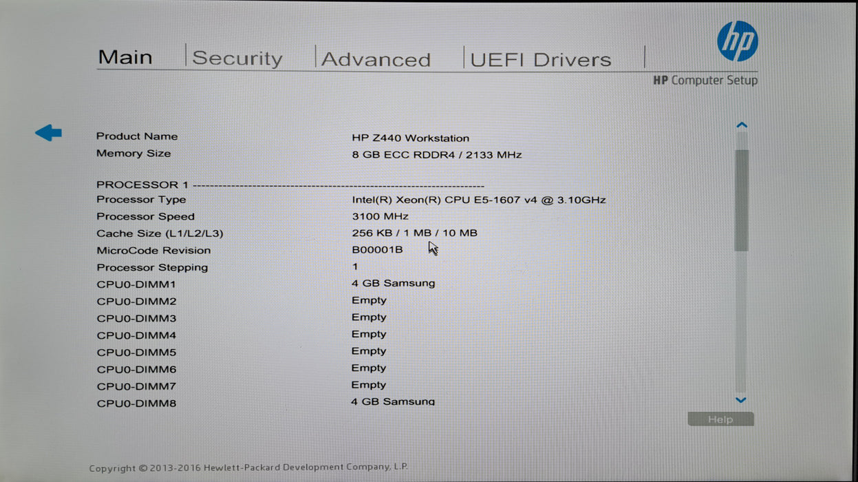 HP Z440 Workstation | Xeon E51607 v4 @3.10GHz, 8GB DDR4, Quadro K420, No HDD