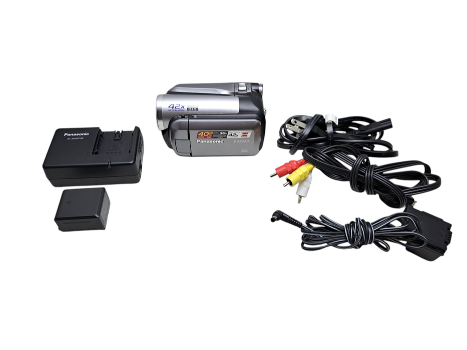 Panasonic SDR-H40PC 40GB HDD Digital Camcorder 42x Optical Zoom w/ Battery & DC