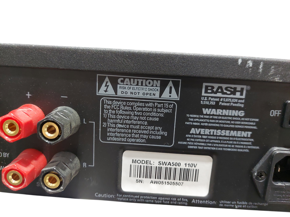 Polk Audio SWA500 Amplifier 110V