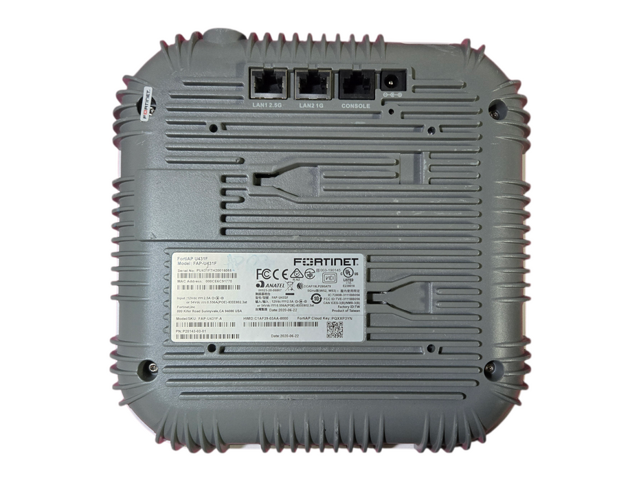 Fortinet FortiAP FAP-U431F-A 802.11ax 3500Mbps Wi-Fi 6 Wireless Access Point