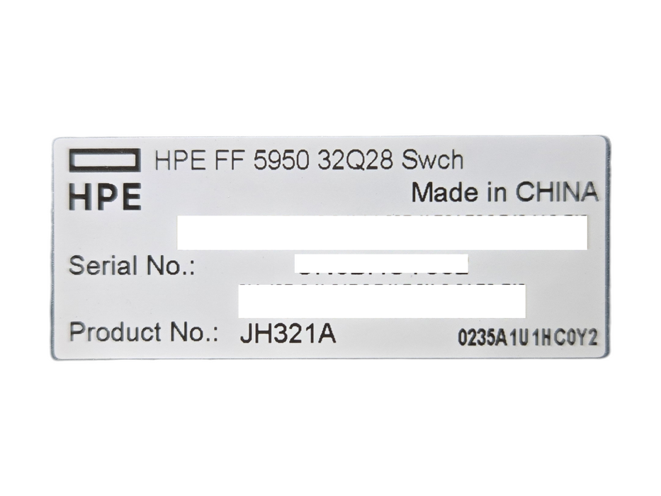HPE FlexFabric 5950 JH321A 32-Port 100GbE QSFP28 L3 Switch