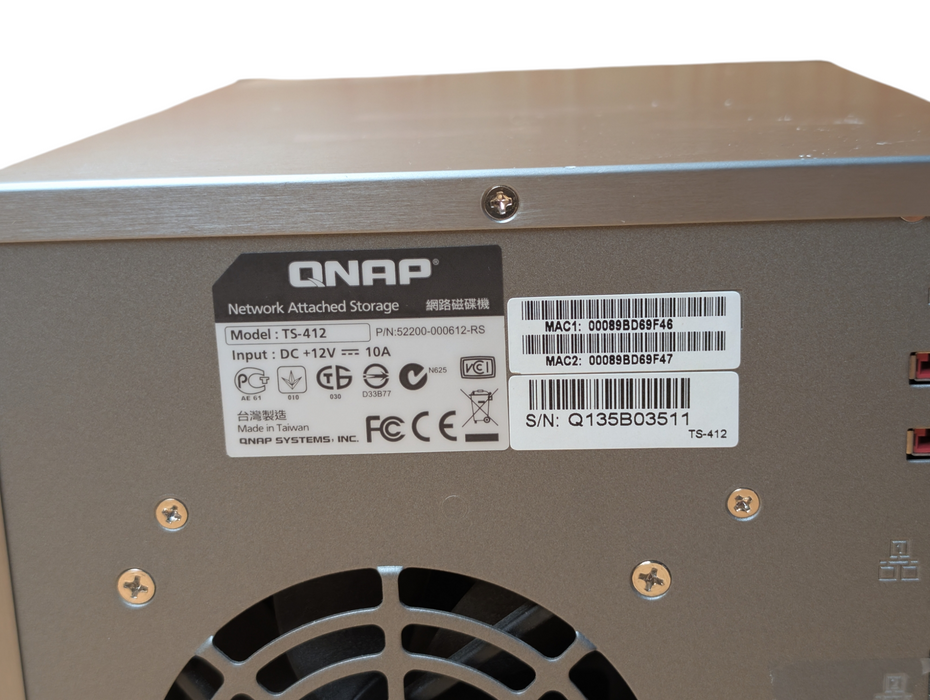 QNAP TS-412 4 bay Storage NAS READ