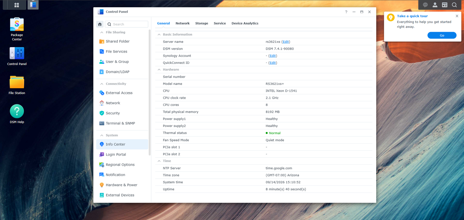 Synology RackStation RS3621xs+ 12 Bay NAS, No HDD & Caddies, Tested