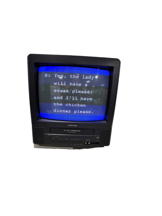TOSHIBA 14\\" TV/VCR Tape Player Combination MV13M5C