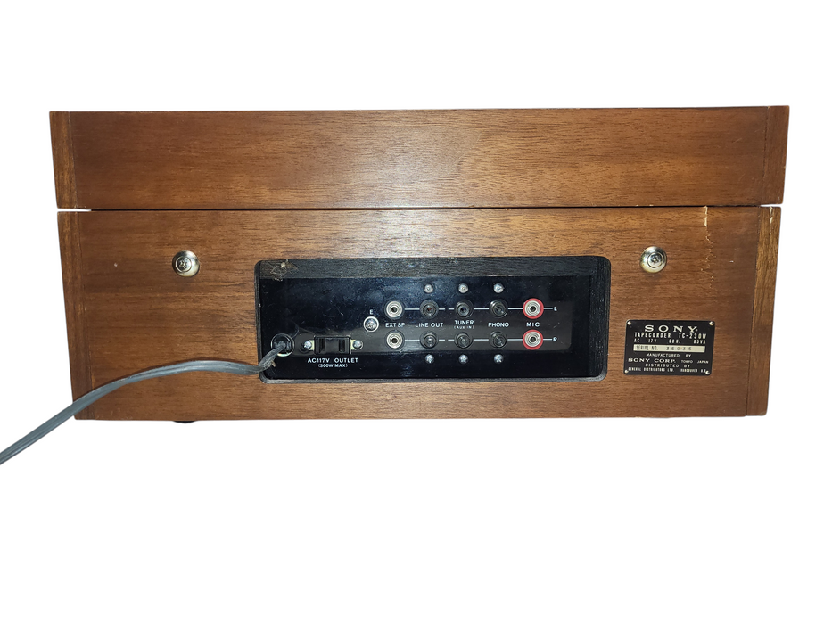 Sony Sterecorder Reel to Reel Solid State Stereo Center 230