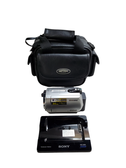 Sony Handycam DCR-SR42 30GB HDD Camcorder w/ Docking Station, Battery, & Case