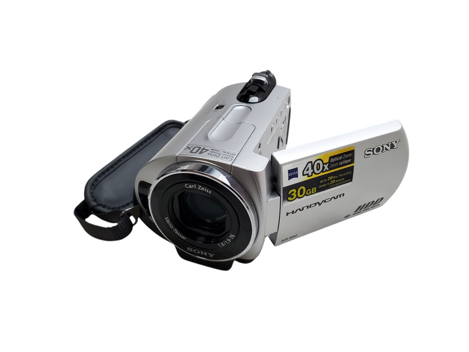 Sony Handycam DCR-SR42 30GB HDD Camcorder w/ Docking Station, Battery, & Case