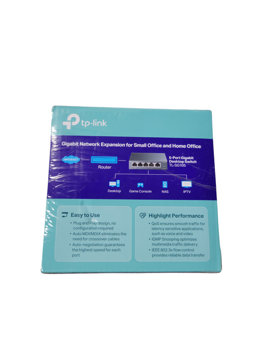 TP-Link TL-SG105 5-Port Gigabit Desktop Switch Unmanaged