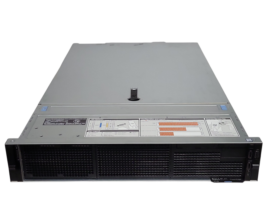 Dell PowerEdge R740 Barebone with 2x CPU Heatsinks only, No PSU/CPU/RAM, READ