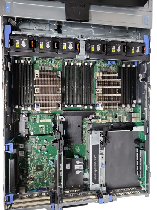 Dell PowerEdge R740 Barebone with 2x CPU Heatsinks only, No PSU/CPU/RAM, READ