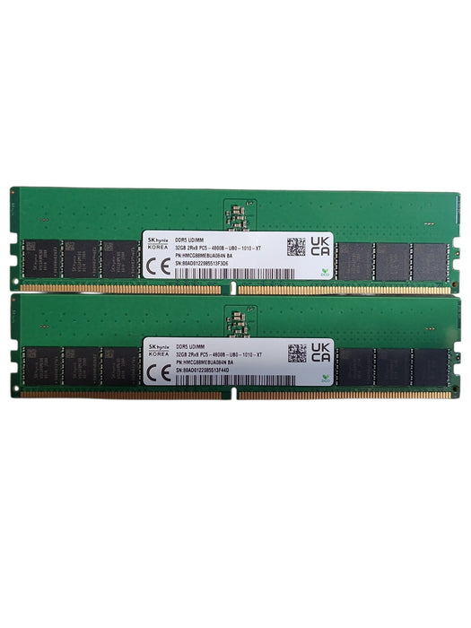 SK Hynix 64GB (2x 32GB) 2Rx8 PC5-4800B-UB0-1010-XT Desktop RAM HMCG88MEBUA084N