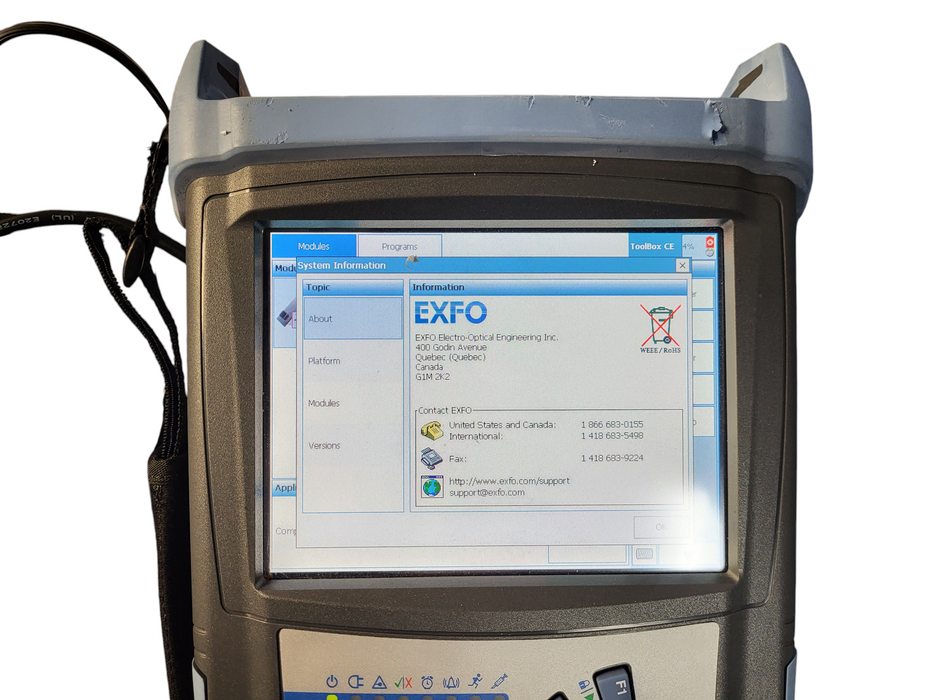 EXFO FTB-200-V2-S1 Mainframe Field Test Platform